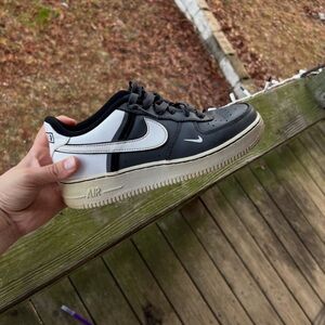 Black and White Nike Air Sneakers